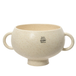 Jarrón De Loza Con Orejas...