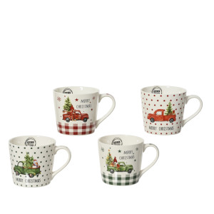 Mugs  cochecitos navideños
