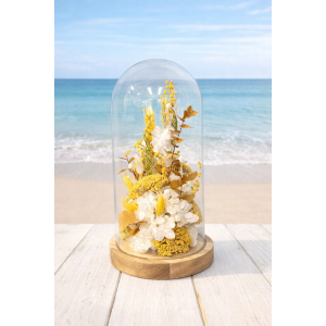 Cúpula flor seca en tonos...