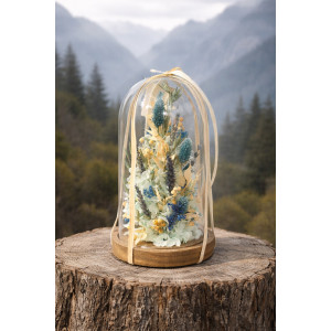 Cúpula flor seca en tonos...