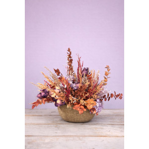 Centro ceramica con flor...