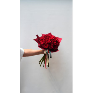 BOUQUET DE ROSAS ROJAS